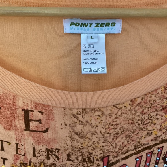 Point zéro t-shirt size large - Picture 2 of 2